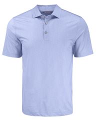 Cutter & Buck Pike Recycled Shadow Check Print Mens Polo